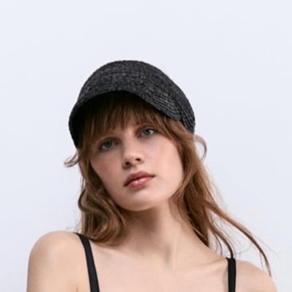 Zara limited edition Rafia Visor you cannot miss